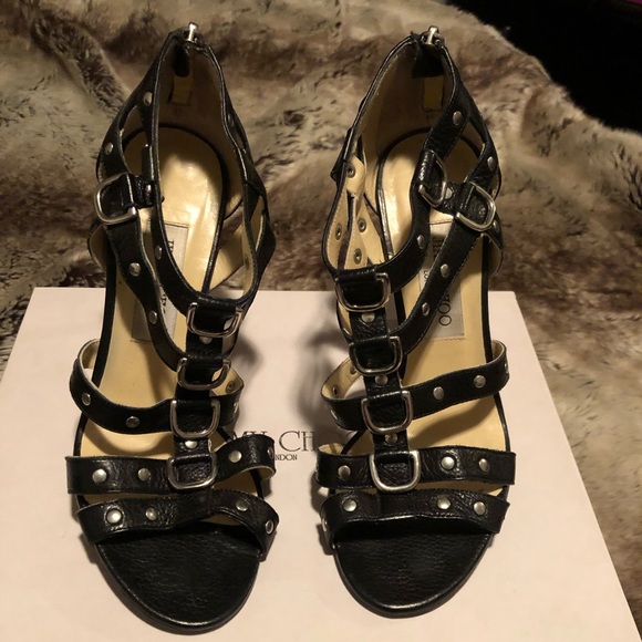 Jimmy Choo Shoes - Jimmy Choo studded gladiator sandals size 8.5